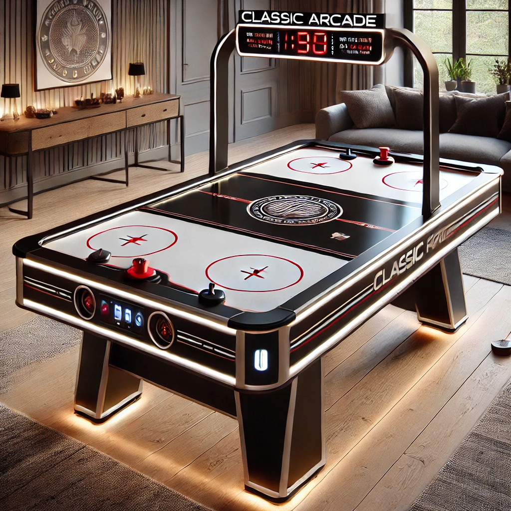 Mesa de hockey de aire arcade clásica